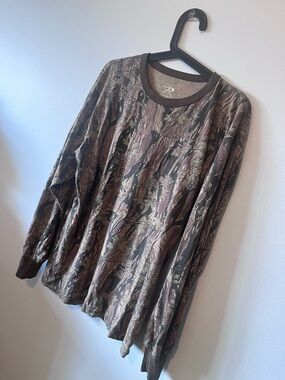 Rothco Men's Camouflage Long Sleeve Tee - Brown Green